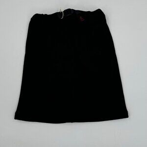 NWT - Gramicci Baker Black Fleece Skirt With Adjustable Waist